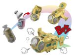 Dragon Ball Z Changearts Action Figure Hoi-Poi Capsule No. 576 Bulma's Airplane 8 cm - immagine 2