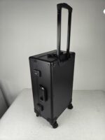 Evoretro Trading Card Luggage Wheeled Case 5-Rows Round Aluminum 56.0 x 35.4 cm