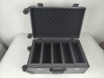 Evoretro Trading Card Luggage Wheeled Case 5-Rows Round Aluminum 56.0 x 35.4 cm - immagine 2