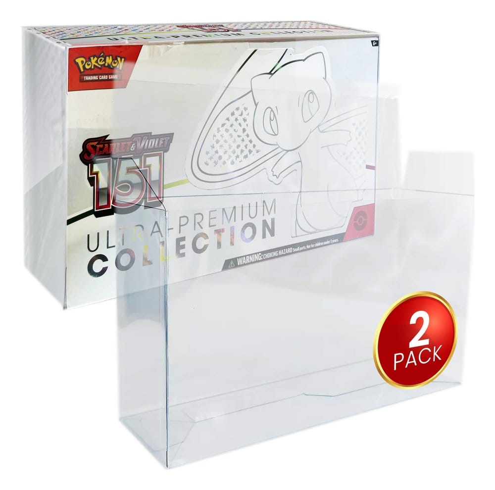 x_evo-8270 Evoretro PET Protectors 2-Pack for Pokémon 151 Scarlet & Violet Ultra Collection Box - immagine 1