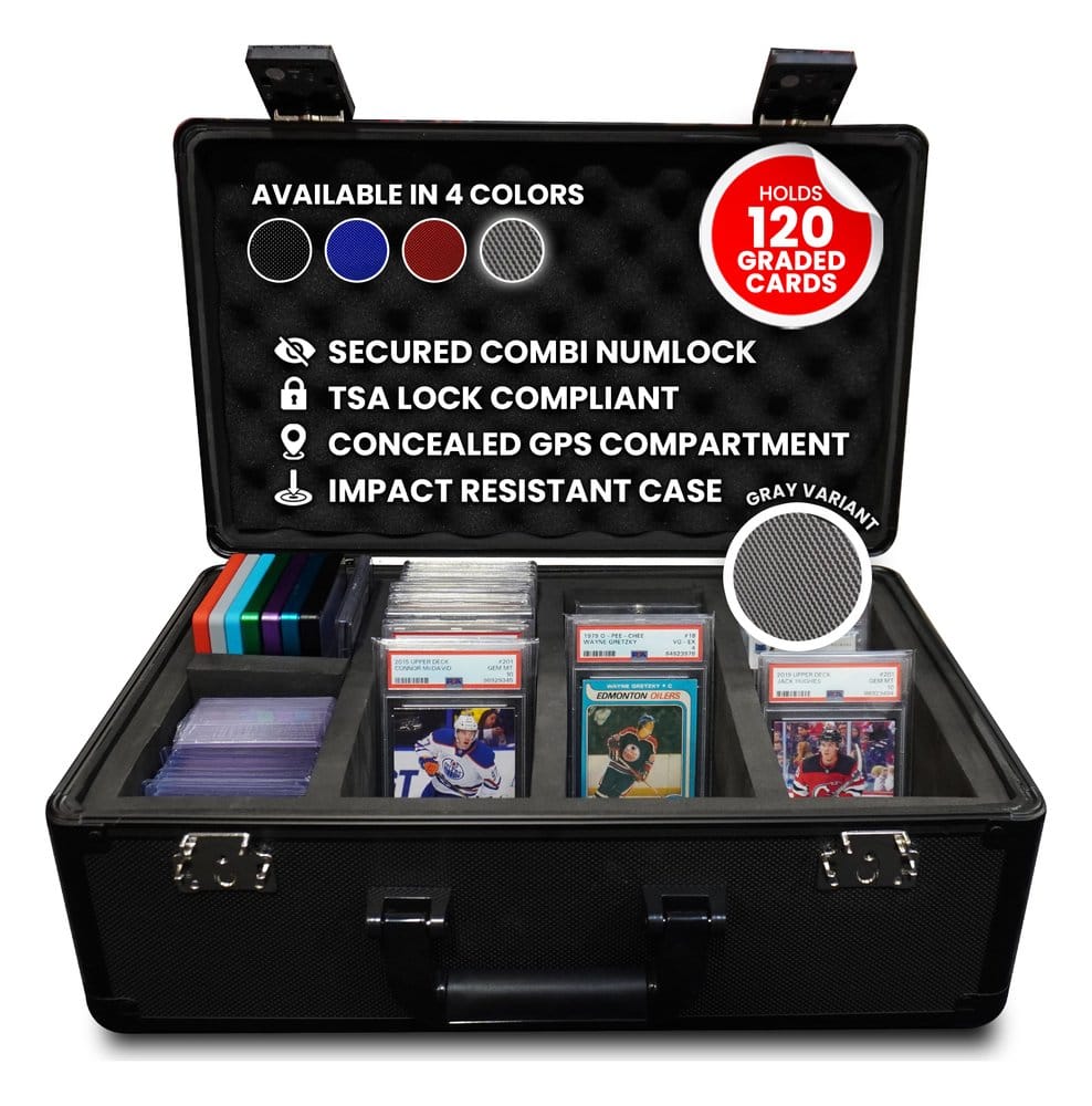 x_evo-9031 Evoretro Trading Card Storage Box for 120 Cards XL Gray - immagine 1