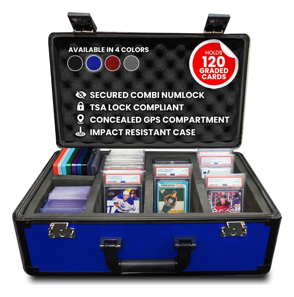 x_evo-9048 Evoretro Trading Card Storage Box for 120 Cards XL Blue - immagine 1