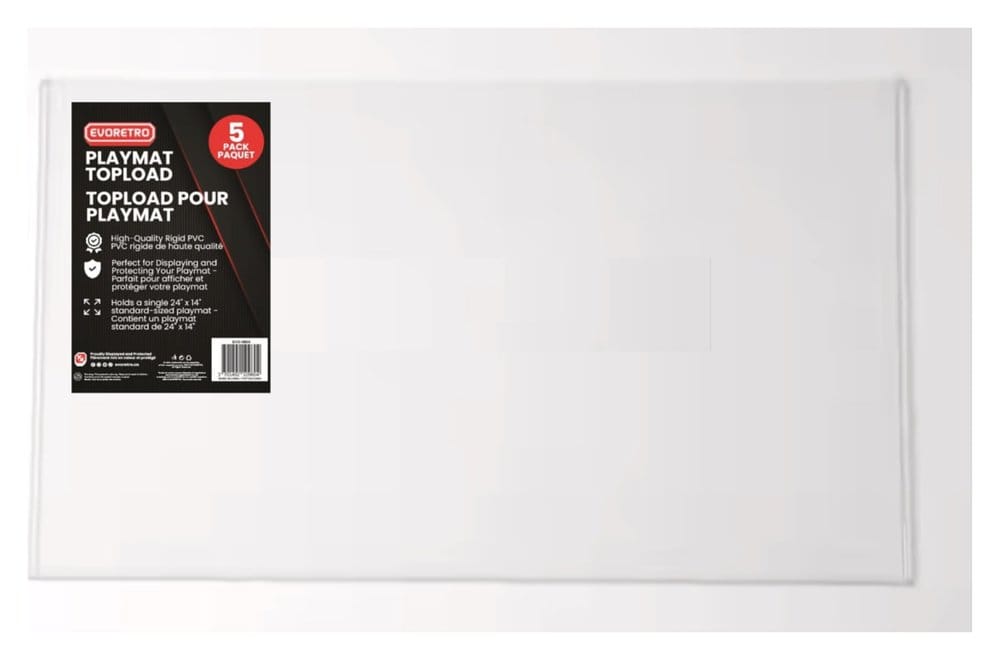 x_evo-9604 Evoretro Playmat Topload Holder 5-Pack 61 x 36 cm - immagine 1