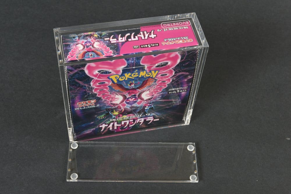 x_evo-9642 Evoretro Acrylic Display Case for Pokémon Large Japanese Booster Box - immagine 1