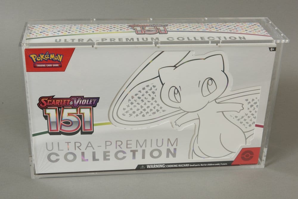 x_evo-9680 Evoretro Acrylic Display Case for Pokemon 151 UPC Box and Mega Charizard X UPC Box 23 x 39 cm - immagine 1