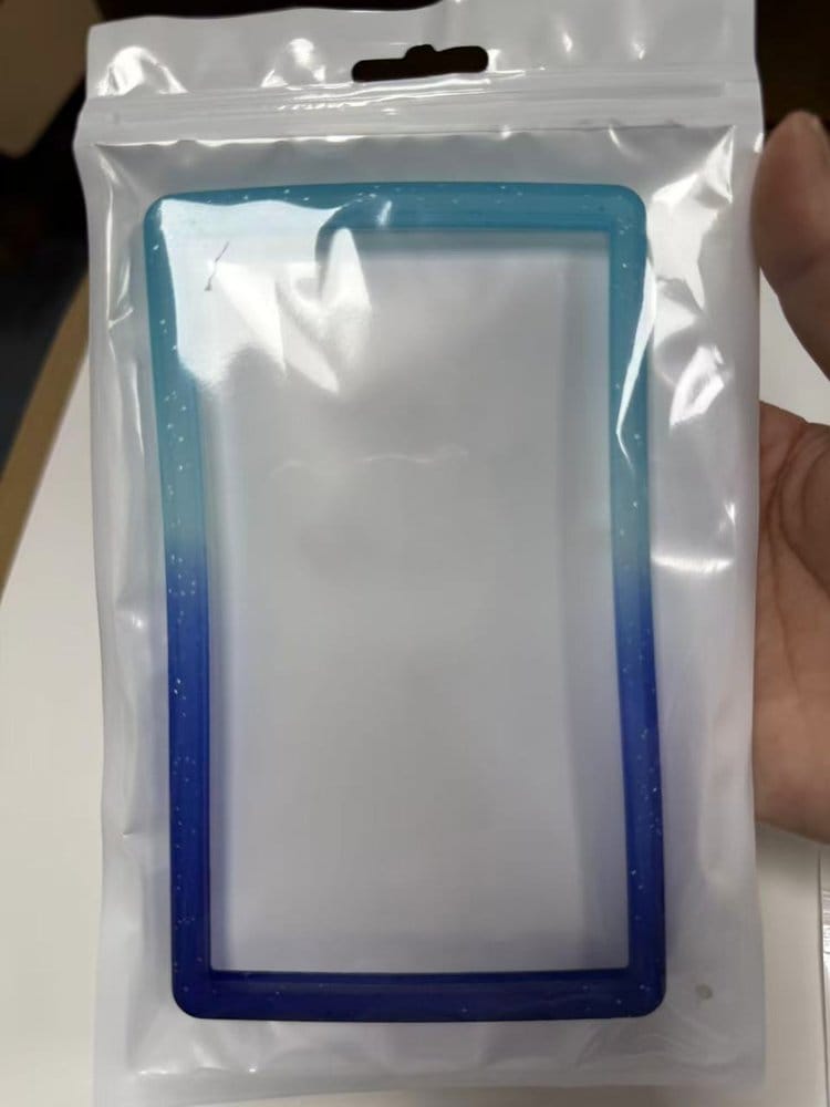 x_evo-bum-psa-bbg-1 Evoretro Bumper for PSA Graded Card Slab Gradient Light Blue-Dark Blue Glitter - immagine 1