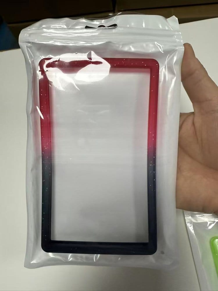 x_evo-bum-psa-rbg-1 Evoretro Bumper for PSA Graded Card Slab Gradient Red-Black Glitter - immagine 1