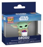 Star Wars: The Mandalorian and Grogu Pocket POP! Vinyl Keychains 4 cm Grogu with Popcorn Display (12) - immagine 2