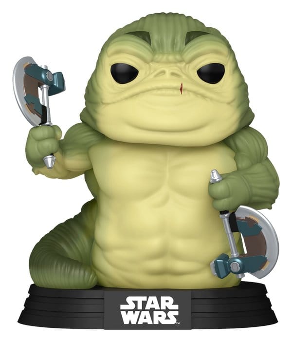 x_fk90823 Star Wars: The Mandalorian and Grogu POP! Vinyl Figure Rotta the Hutt (Glow) 9 cm - immagine 1
