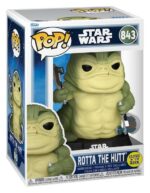 Star Wars: The Mandalorian and Grogu POP! Vinyl Figure Rotta the Hutt (Glow) 9 cm - immagine 3