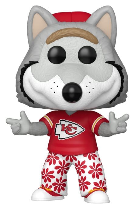 x_fk92998 NFL POP! Vinyl Figure Mascots: Chiefs- Wolf 9 cm - immagine 1