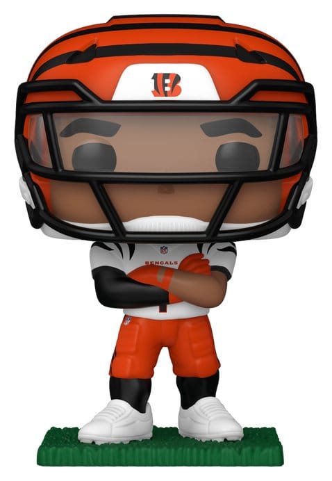 x_fk93057 NFL POP! Vinyl Figure : Bengals- Ja'Marr Chase (clear visor) 9 cm - immagine 1