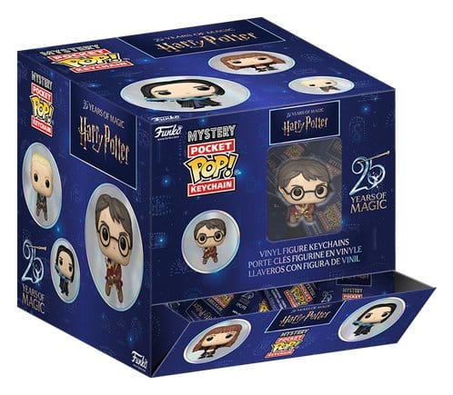 x_fk93269 Harry Potter Mystery Pocket POP! Vinyl Keychains 10 cm 25th Anniversary Display (12) - immagine 1