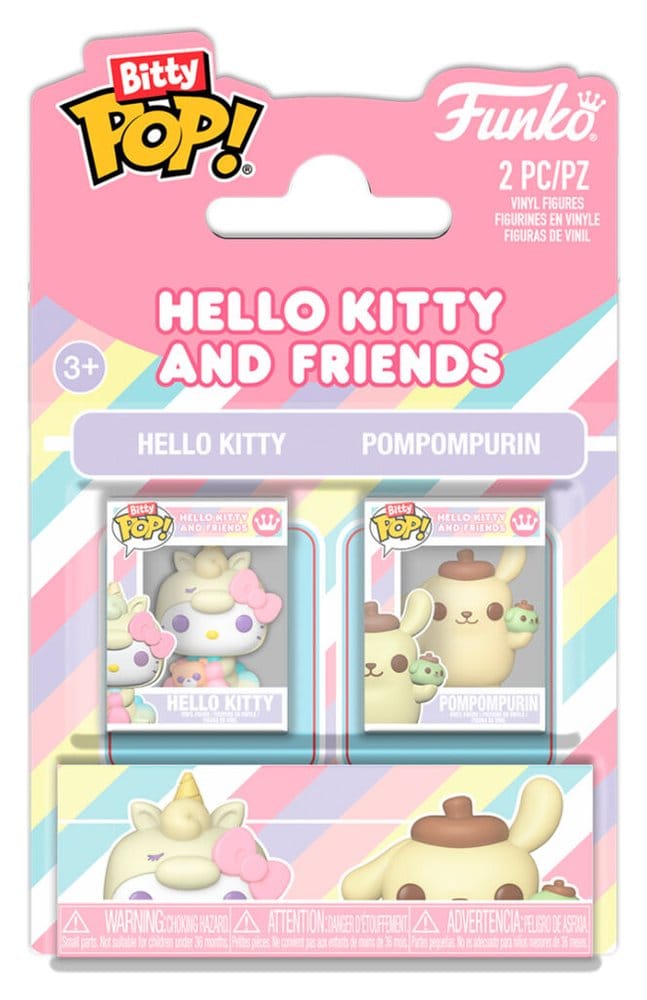 x_fk94212 Sanrio Bitty POP! Vinyl Figures 2-Pack HK & PomPom 2 cm - immagine 1