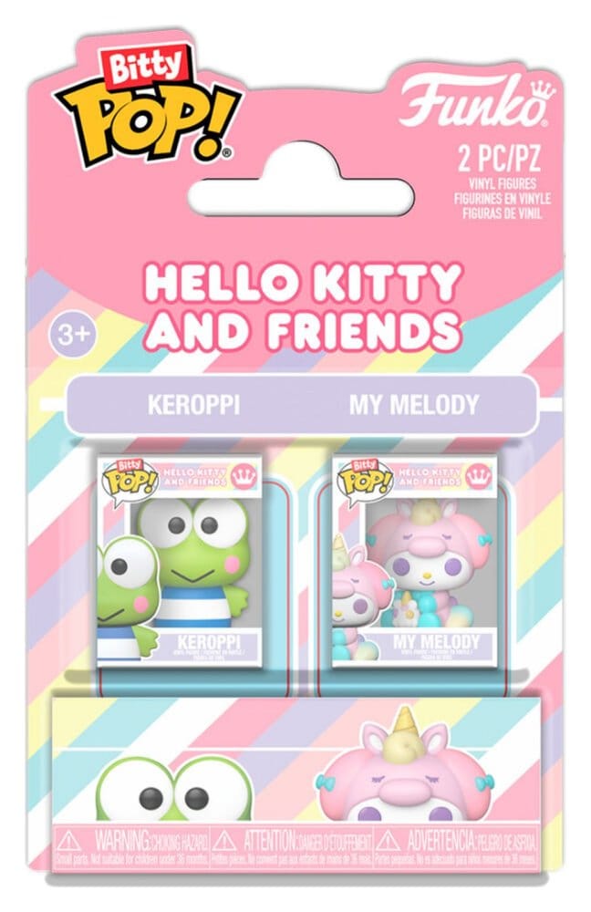 x_fk94213 Sanrio Bitty POP! Vinyl Figures 2-Pack K & MM 2 cm - immagine 1