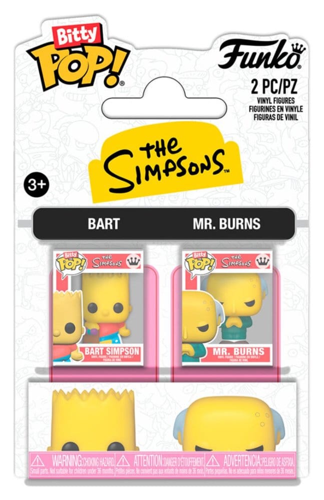 x_fk94216 Simpsons Bitty POP! Vinyl Figures 2-Pack B & Mr. B 2 cm - immagine 1