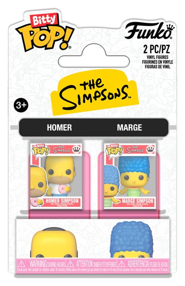 x_fk94217 Simpsons Bitty POP! Vinyl Figures 2-Pack H & M 2 cm - immagine 1
