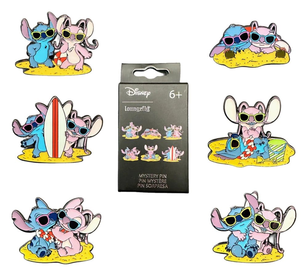 x_fkwdpn3602 Disney Mini Figures Stitch and Angel Beach Scene 5 cm Display (12) - immagine 1