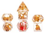 Christmas Resin Dice Set Reindeer & Santa