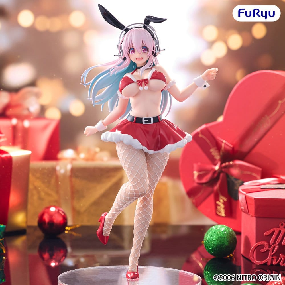 x_fryu51748 Super Sonico BiCute Bunnies PVC Figure Santa Ver. 30 cm - immagine 1