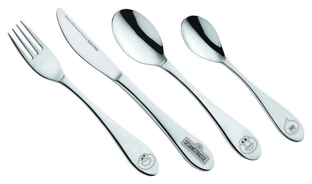 x_gdl15317 Sesame Street Kids Cutlery Set Friends - immagine 1