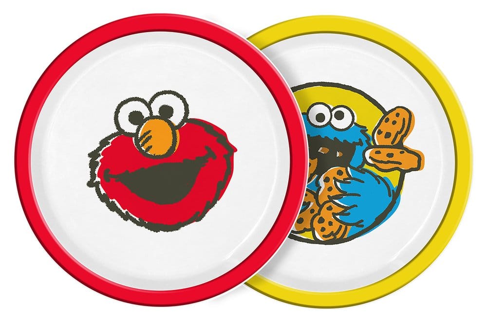 x_gdl15352 Sesame Street Plate Vintage Kids 2-Pack 22 cm - immagine 1