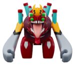Rebuild of Evangelion Brickroid Mini Figure Evangelion Unit 02 Beast Form 2nd Phase (Type 1) 4 cm