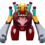 Rebuild of Evangelion Brickroid Mini Figure Evangelion Unit 02 Beast Form 2nd Phase (Type 1) 4 cm