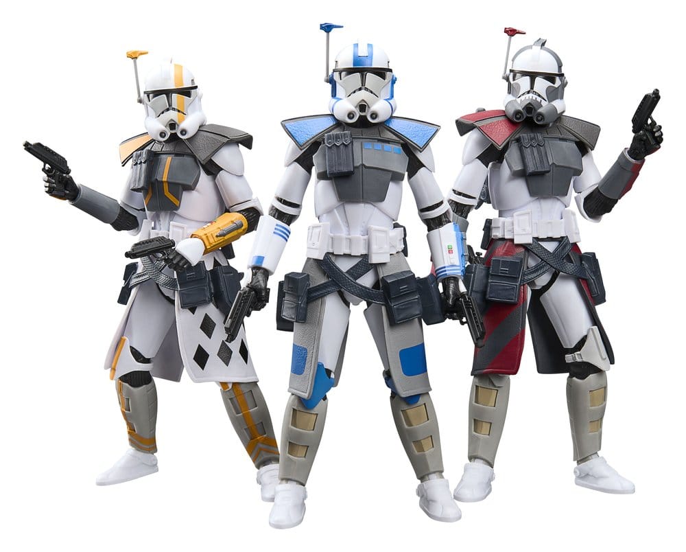 x_hasg3334 Star Wars: The Clone Wars Black Series Action Figure 3-Pack ARC Trooper Havoc, Colt & Blitz 15 cm - immagine 1