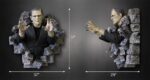 Frankenstein Wall Mount 1/1 Boris Karloff as Frankenstein's Monster 94 x 94 cm - immagine 3