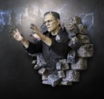 Frankenstein Wall Mount 1/1 Boris Karloff as Frankenstein's Monster 94 x 94 cm - immagine 4