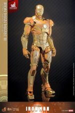 Iron Man Movie Masterpiece Diecast Action Figure 1/6 Iron Man Mark III (Golden & Copper Gold Version) Hot Toys Exclusive 33 cm - immagine 3