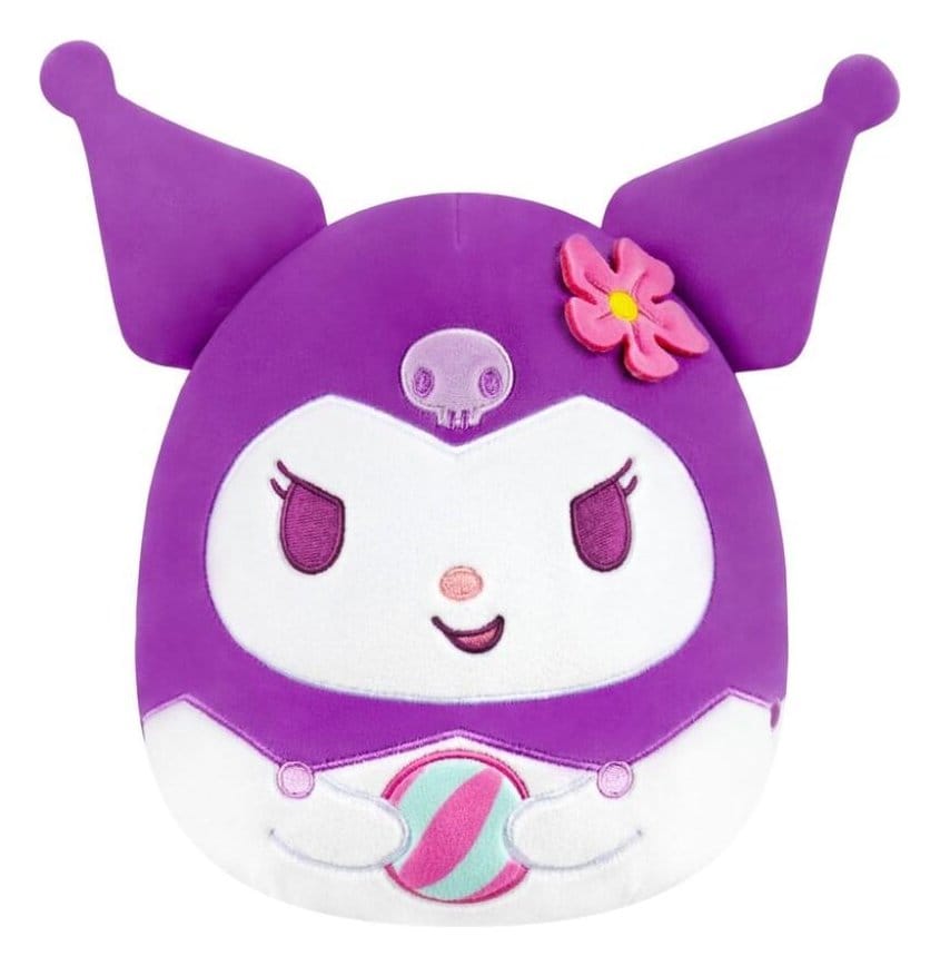 x_jazsqsn01627 Sanrio Squishmallow Plush Figure Hello Kitty and Friends Seize the Moment Kuromi Beachball 20 cm - immagine 1