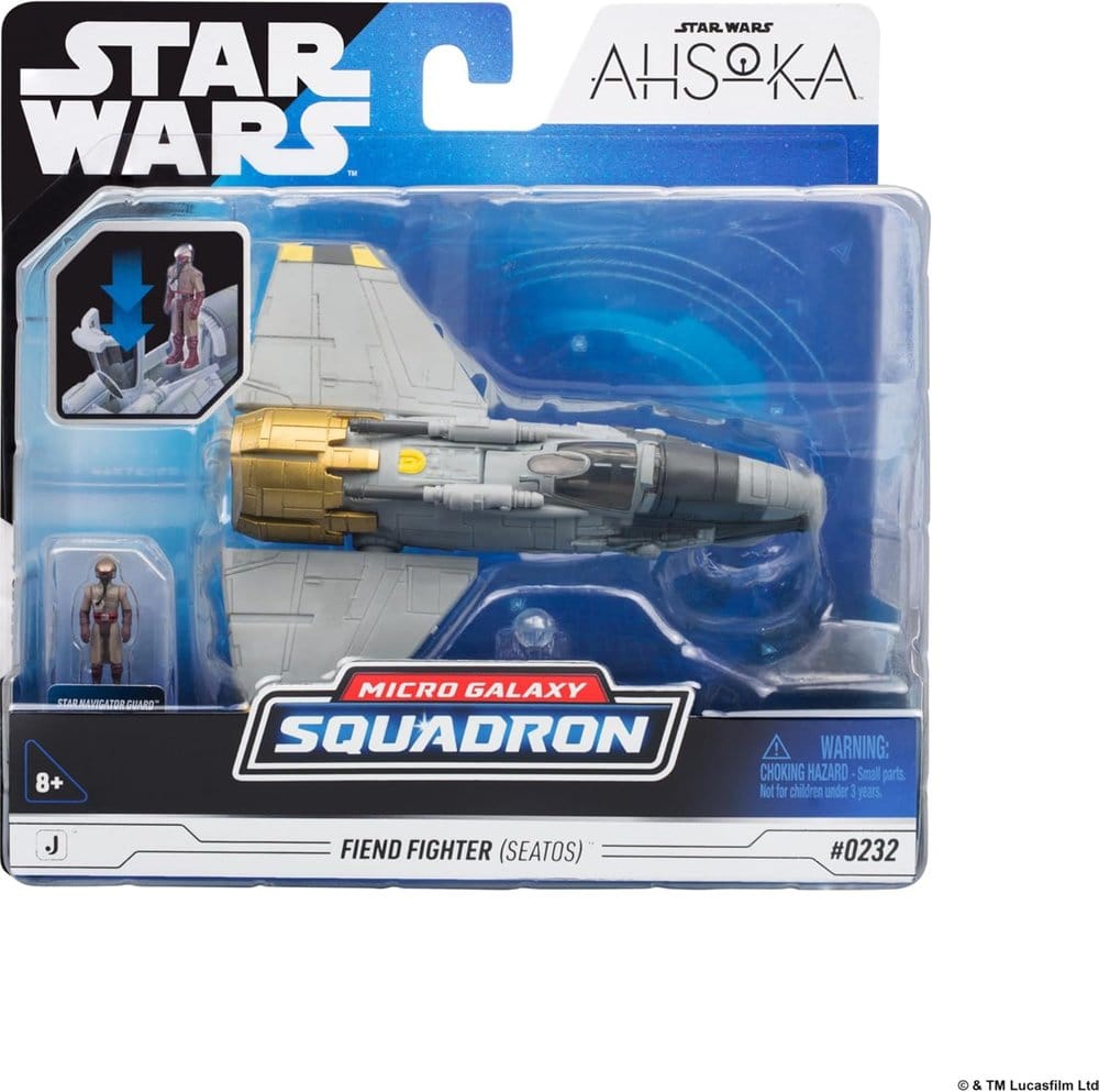 x_jazswj0535 Star Wars Medium Vehicle Fiend Fighter with Star Navigator 13 cm - immagine 1