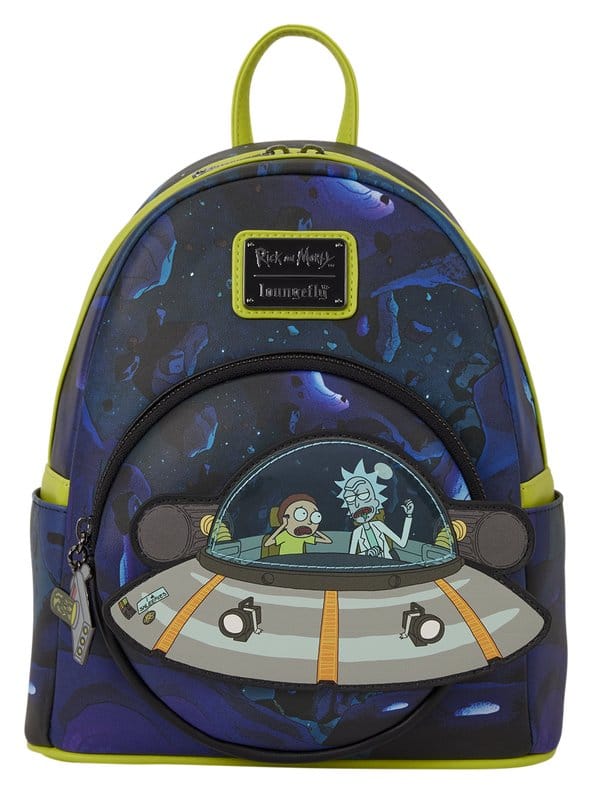x_lf-rnmbk0033 Cartoon Network by Loungefly Mini Backpack Rick and Morty Space Cruiser - immagine 1