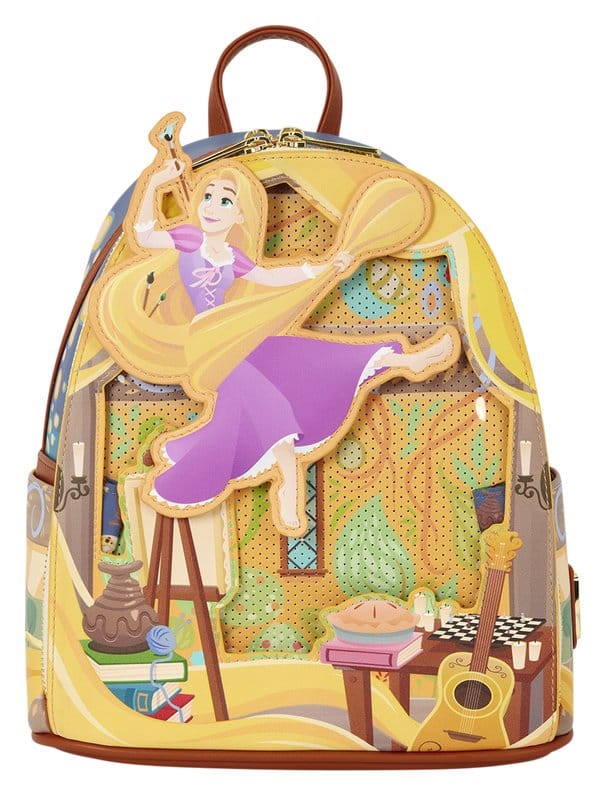 x_lf-wdbk4635 Tangled by Loungefly Mini Backpack Rapunzel Painting - immagine 1