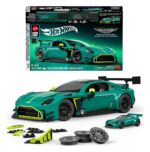 Hot Wheels Elite Mattel Brick Shop Building Set 1/16 '24 Aston Martin Vantage GT3