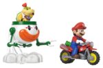 Super Mario Hot Wheels Die-Cast Vehicles 2-Pack 1/64 Mario & Bowser Jr.
