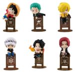 One Piece Ochatomo series Mini Figures Pirates Party 4 cm Blind Box Display (8) (Repeat)