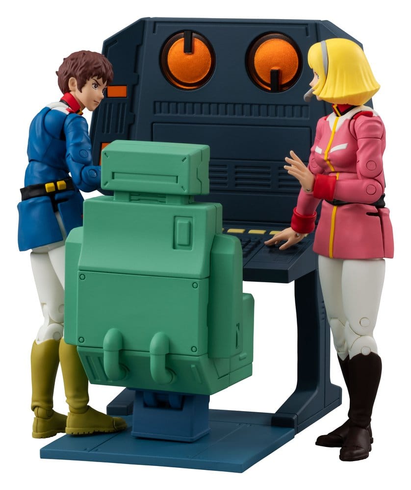 x_meho852541 Mobile Suit Gundam G.M.G. Collection EX Diorama White Base Bridge Radio Operator Desk Set 10 cm (with gift) - immagine 1