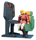 Mobile Suit Gundam G.M.G. Collection EX Diorama White Base Bridge Radio Operator Desk Set 10 cm (with gift) - immagine 6