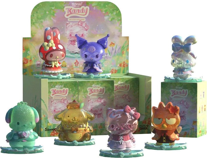 x_mjx-bb25srmj00101 Sanrio Earth Explorer Series Kandy 4 inch Vinyl Figure Blind Box Display (6) - immagine 1