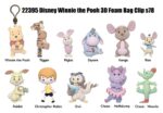 Winnie the Pooh 100th Anniversary 3D PVC Bag Clips Series 78 Blind Bag Display (24) (Flocked) - immagine 3