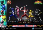 Mighty Morphin Power Rangers Premium Masterline Set of 5 Statues 1/4 Deluxe Bonus Version 62 cm