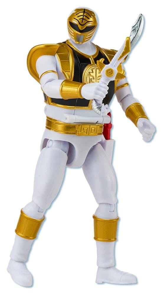 x_pla40463 Power Rangers Auto-Morphin Action Figure White Ranger 15 cm - immagine 1