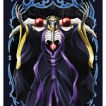 Overlord Wallscroll Ainz Ooal Gown 130 x 170 cm