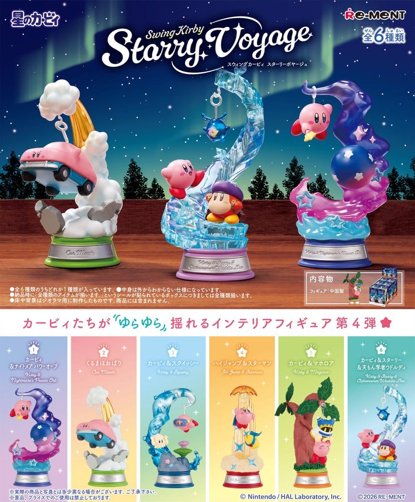 x_rmnt700915 Kirby Mini Figures Swing Kirby 4 Blind Box Display (6) - immagine 1