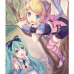 Hatsune Miku Wallscroll 08 Wonderland 2 60 x 90 cm