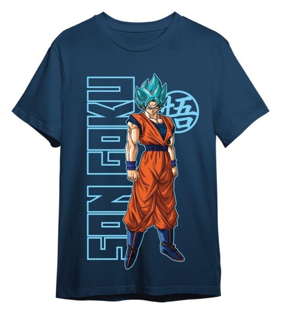 x_splay-7208 Dragon Ball Super T-Shirt Goku Super Saiyan Blue Denim - immagine 1