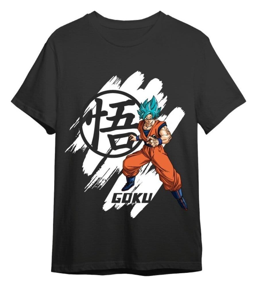 x_splay-7215 Dragon Ball T-Shirt Dragon Ball Super Goku Super Saiyan Blue Black - immagine 1